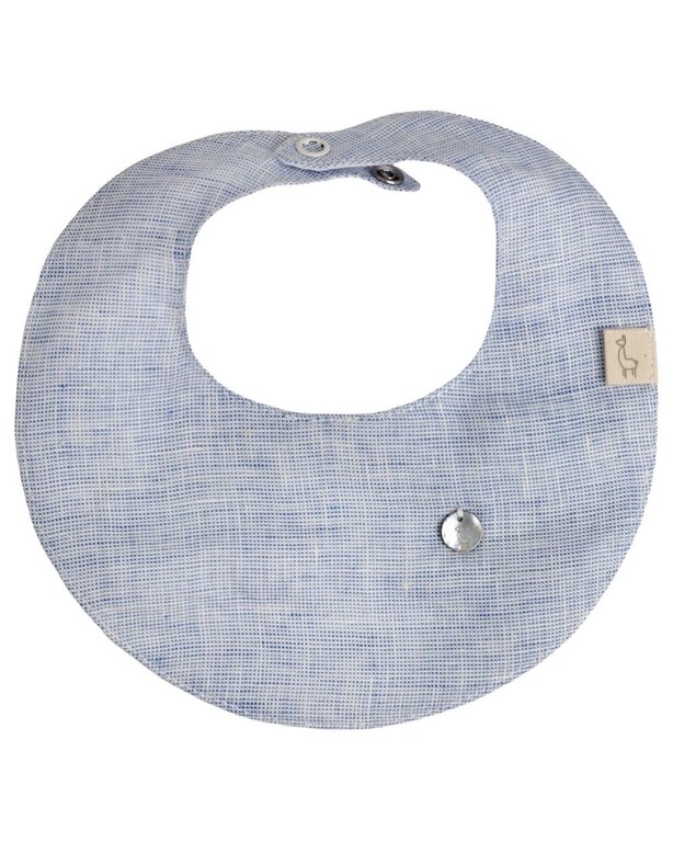 BabyGi Blue Bib - Linen