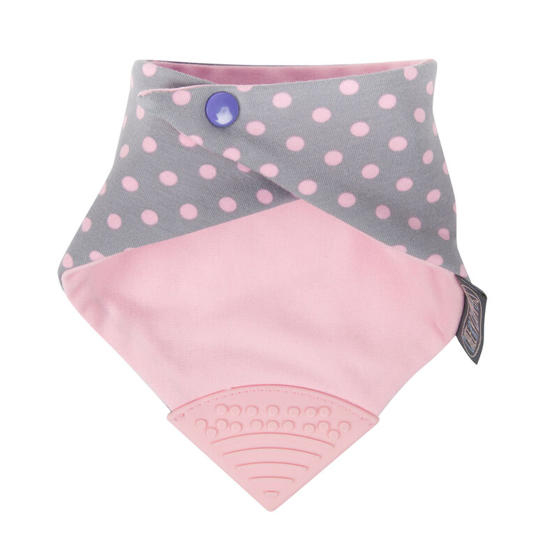 Cheeky Chompers Neckerchew Polka Dot Pink