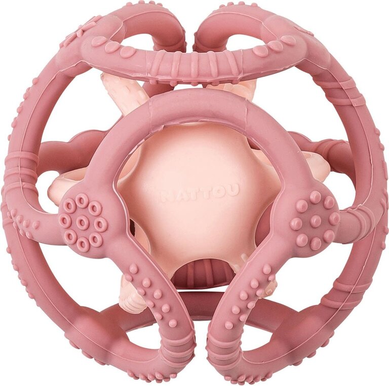 Nattou Siliconen Bal - Oud Roze/Roze