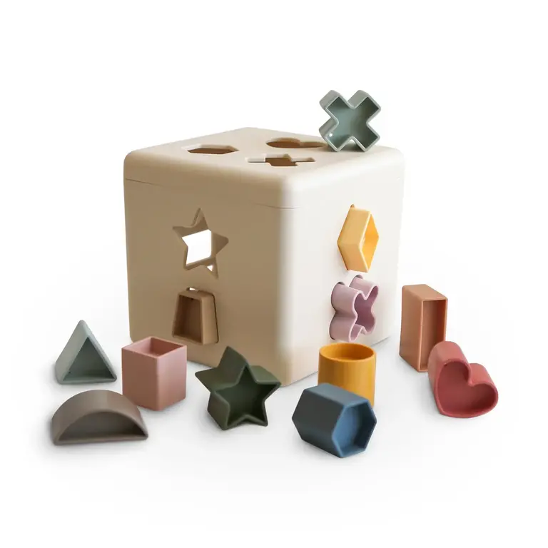 Mushie Shape Sorting Box Original