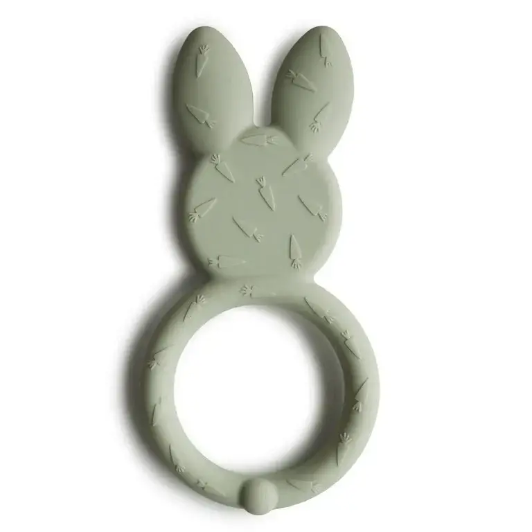 Mushie Teether Bunny - Sage