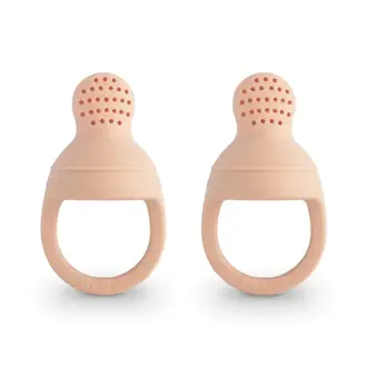Mushie Fresh Food Feeder Silicone 2-Pack - Blush