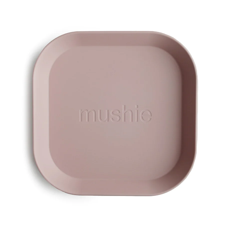 Mushie Plates Square - Blush (2 PCS)