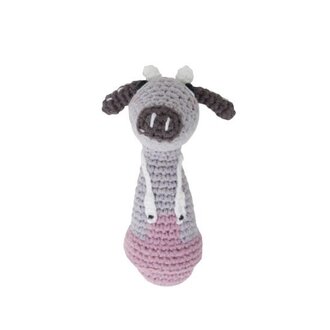 Sebra Crochet Rattle - Cow Clara