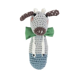 Sebra Crochet Rattle - Cow Carl