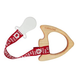 Lullalove Mamari Maple Teether - Fish - 1M+
