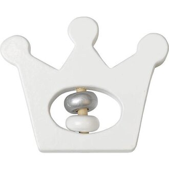 Bambam Wooden Crown Rattle