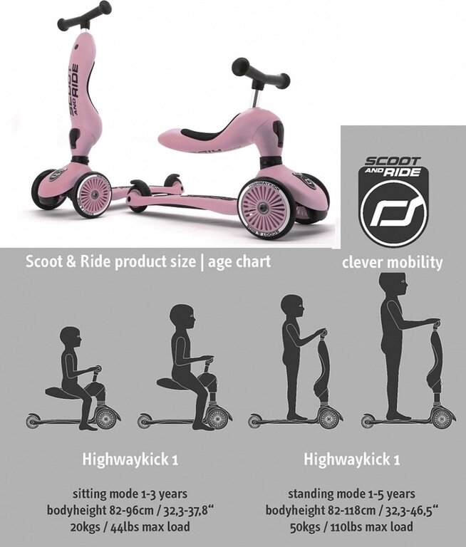 Scoot and Ride Highwaykick 1 - Rose