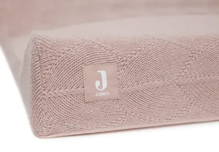 Jollein Aankleedkussenhoes 50x70cm Grain Knit Wild Rose