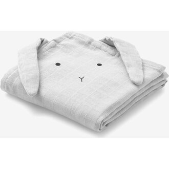 Liewood Hannah Muslin Cloth 2-Pack - Rabbit Dumbo Grey