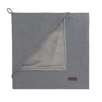 Baby's Only Badcape Soft Sparkle - Zilvergrijs Mêlee