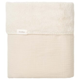Koeka Wiegdeken Teddy Faro - Warm White - 75x100
