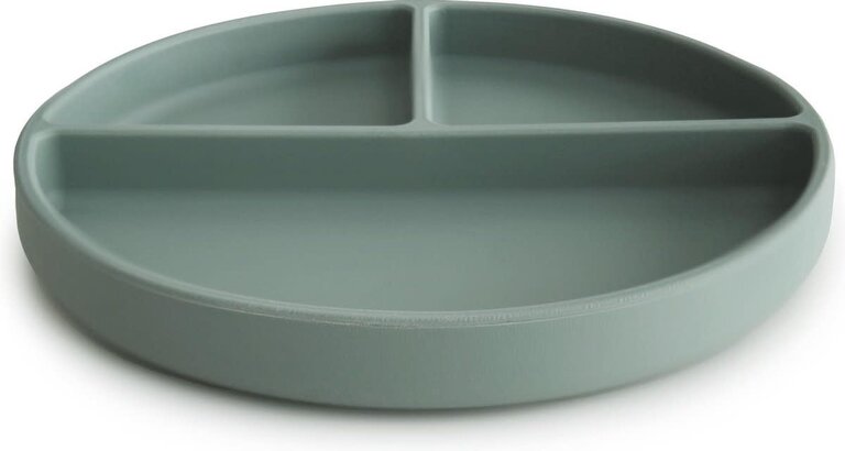 Mushie Silicone Plate  - Cambridge blue