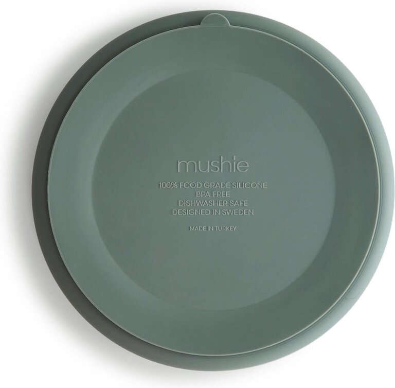 Mushie Silicone Plate  - Cambridge blue