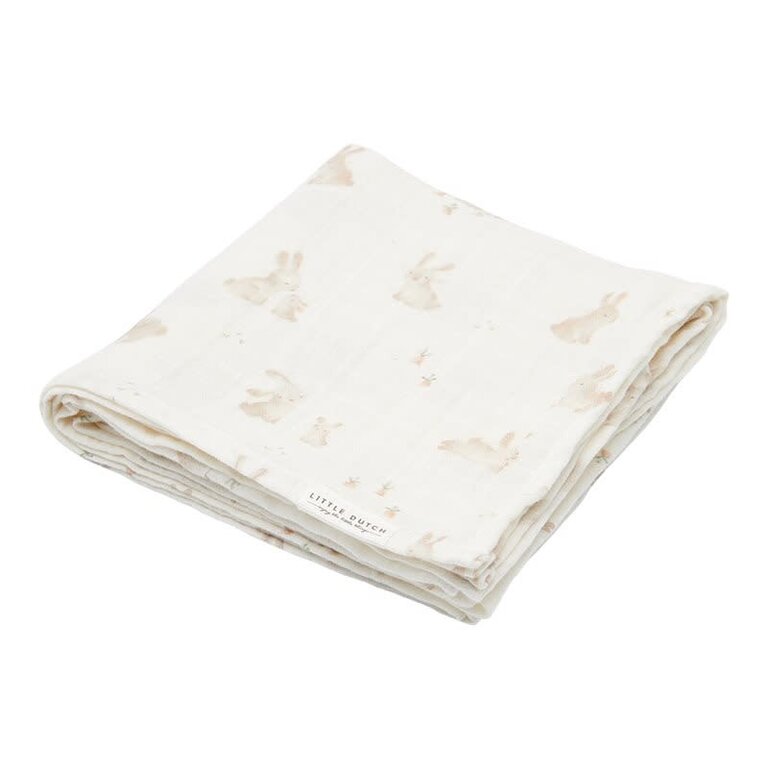 Little Dutch Swaddle doek hydrofiel 120 x 120 Baby Bunny