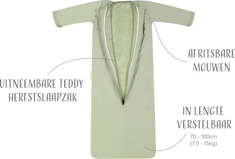 Puckababy The Bag 4 Seasons - 6 M/2.5 Y | 100 CM  -  Olive
