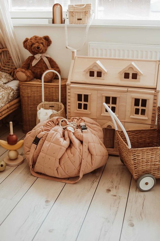 Play & Go Organic babyspeelkleed & reistas - Fleuri Organic