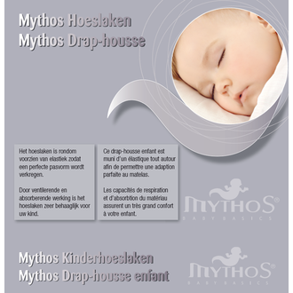 Mythos Hoeslaken Jersey 75x95 Wit