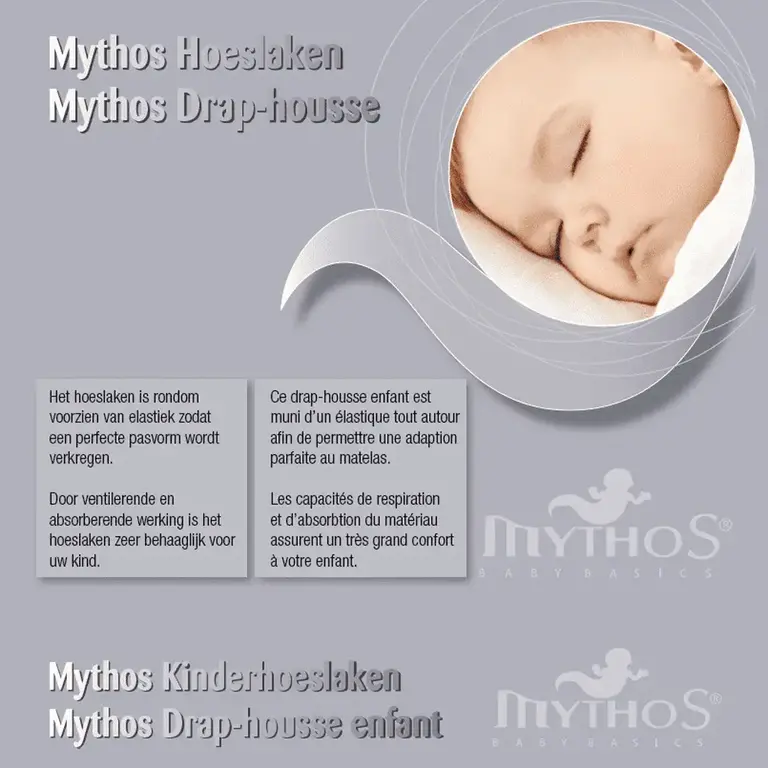 Mythos Hoeslaken Jersey 40x90 Wit