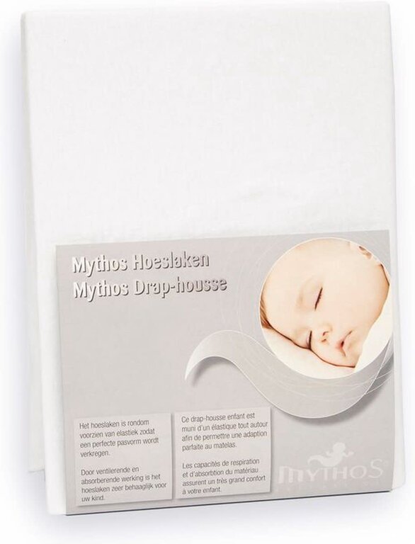 Mythos Hoeslaken Jersey 90x200 Wit