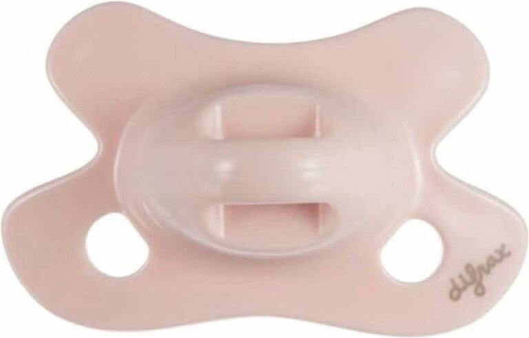 Difrax Fopspeen Natural Newborn Uni/Pure Roze/Blos