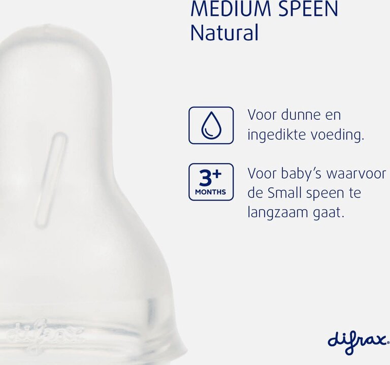Difrax Flessenspeen Natural Medium