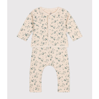 Petit Bateau Tweedelig Gewatteerd Babysetje in Tubic -  Avalanche/Herbier