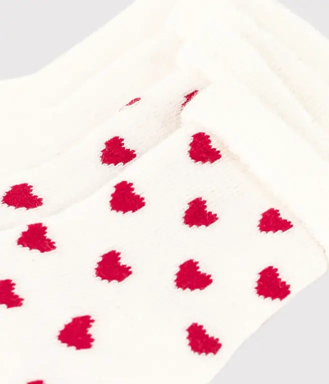 Petit Bateau Set van 2 paar gebreide babysokken - Maat 15/18