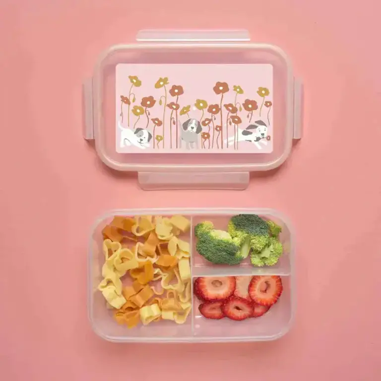 Sugarbooger Good Lunch Bento Box - Puppies & Poppies