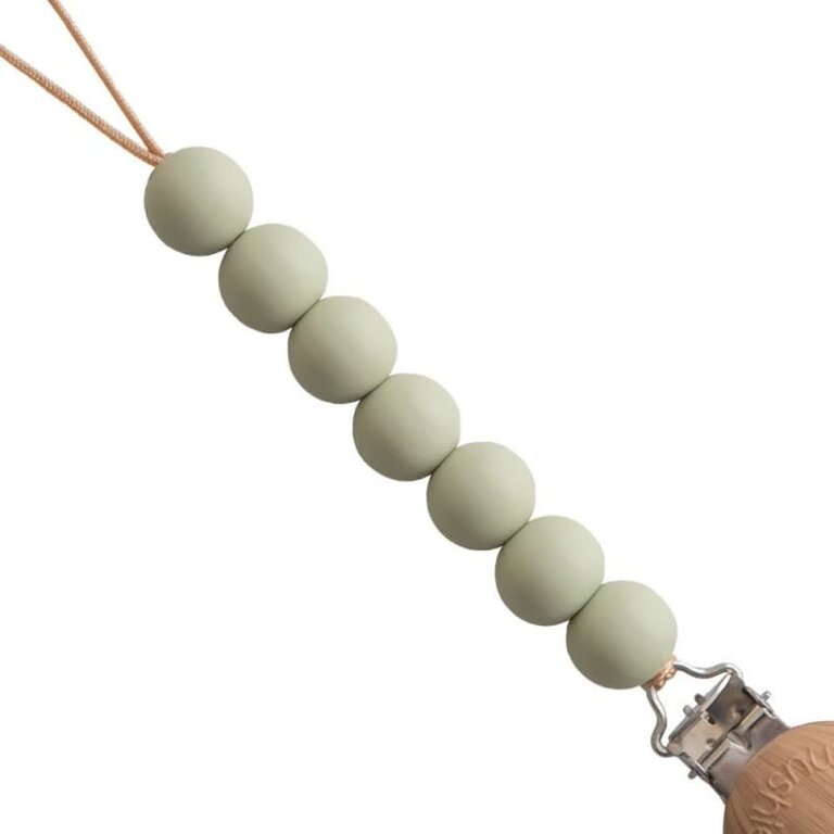 Mushie Pacifier Clip Halo - Sage