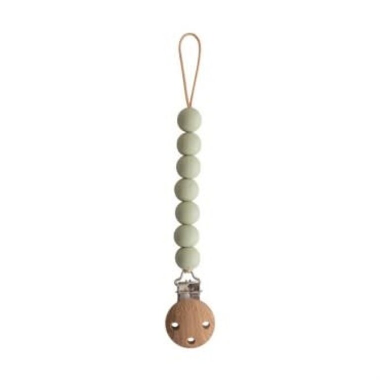 Mushie Pacifier Clip Halo - Sage