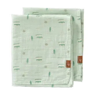 Fresk Swaddle Set 2 pcs. 70x60 cm Surf Boy