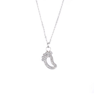 Mamijux Necklace - Crystal Baby Foot