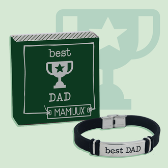 Mamijux Tag Bracelet - Best Dad