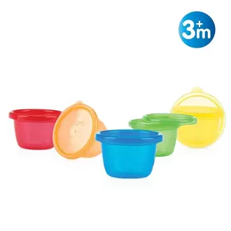 Nuby Snackkommen - 6st - 120ml - 3m+