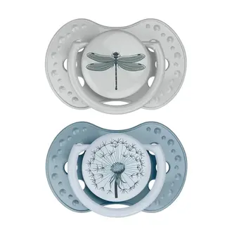 Difrax Fopspeen Dynamisch Botanic - Blue/Green