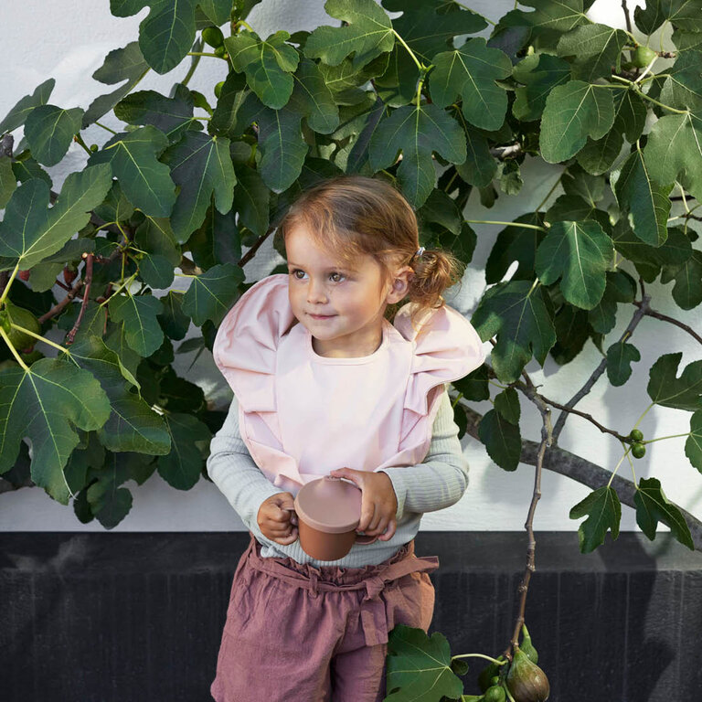 Elodie Details Slabbetje met Opvangbakje - Powder Pink