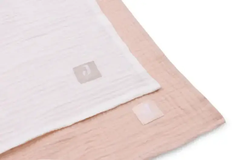 Jollein Hydrofiele Doek Large 115x115cm Wild Rose Ivory - 2 Stuks