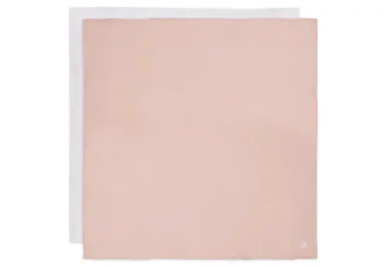 Jollein Hydrofiele Doek Large 115x115cm Wild Rose Ivory - 2 Stuks