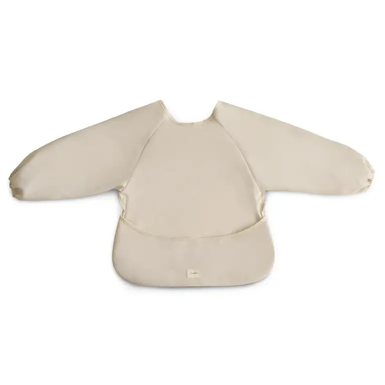 Mushie Long Sleeve Bib - Fog