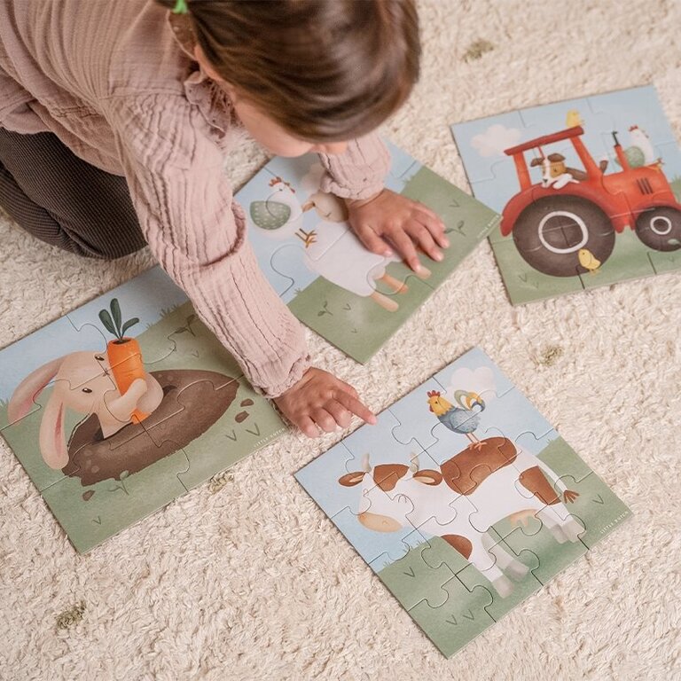 Little Dutch 4 in 1 puzzel Little Farm FSC