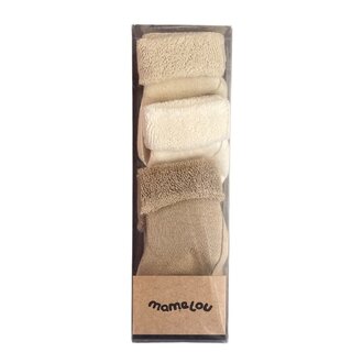 Mamelou Sokjes 3-Pack - Croissant/Ivory/Naturel