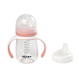 Béaba 2-in-1 meegroeifles 210 ML - Old Pink