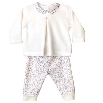 BabyGi 2 Pc. Ivory velours set - Liberty
