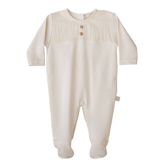 BabyGi Beige Cotton Babygrow Neutral