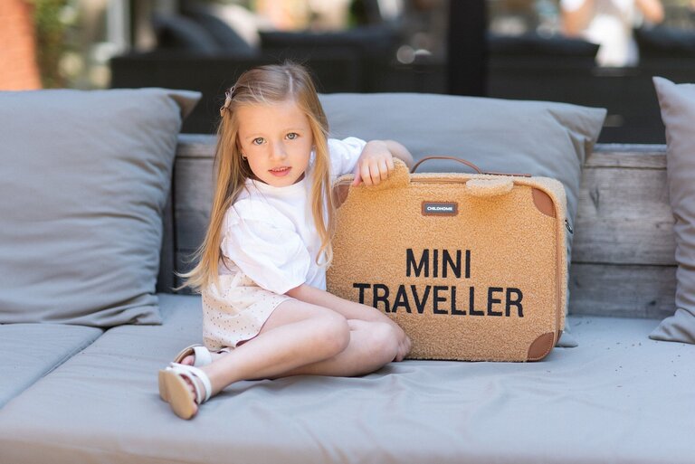 Childhome Mini Traveller Valiesje Teddy Brown