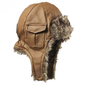 Elodie Details Chestnut Leather Cap - 0/6 Maand