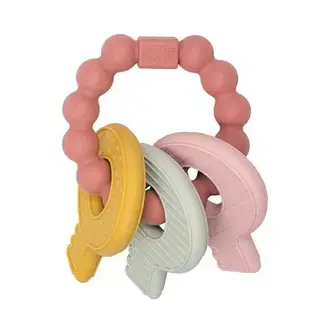 Little Dutch Siliconen Bijtspeeltje Sleutelbos Roze