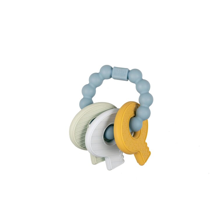 Little Dutch Siliconen Bijtspeeltje Sleutelbos Blauw