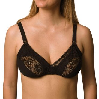 Carriwell Soft as Silk Nursing Bra - Black